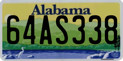 AL license plate 64AS338
