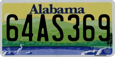 AL license plate 64AS369