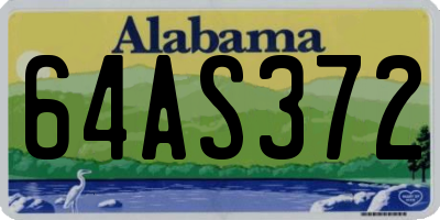 AL license plate 64AS372