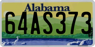 AL license plate 64AS373