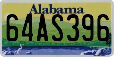 AL license plate 64AS396