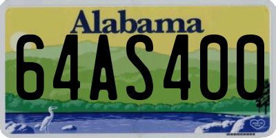 AL license plate 64AS400