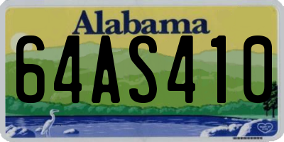 AL license plate 64AS410
