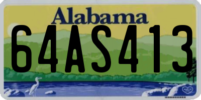 AL license plate 64AS413