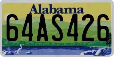 AL license plate 64AS426