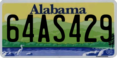 AL license plate 64AS429