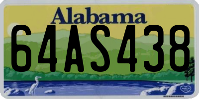 AL license plate 64AS438