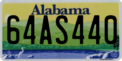 AL license plate 64AS440