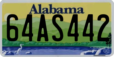 AL license plate 64AS442