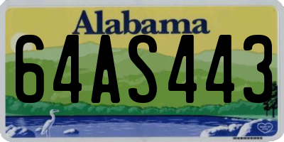 AL license plate 64AS443