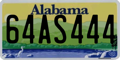 AL license plate 64AS444