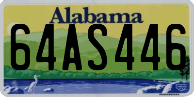 AL license plate 64AS446