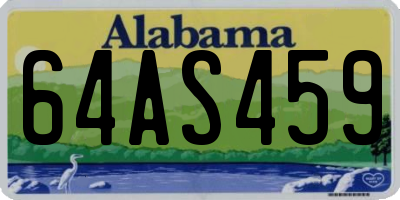 AL license plate 64AS459