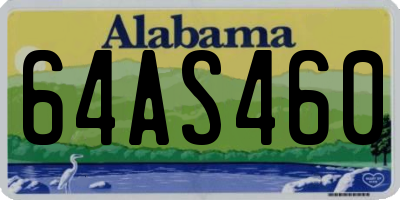 AL license plate 64AS460