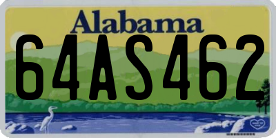 AL license plate 64AS462