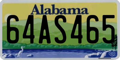 AL license plate 64AS465