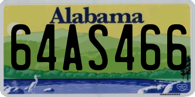 AL license plate 64AS466