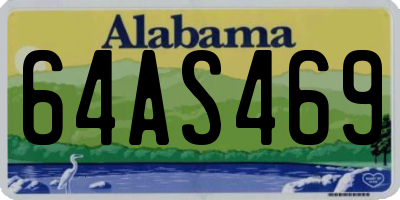 AL license plate 64AS469