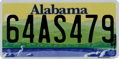 AL license plate 64AS479