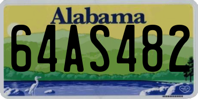AL license plate 64AS482