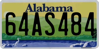 AL license plate 64AS484