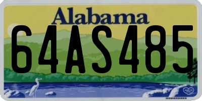 AL license plate 64AS485