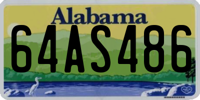 AL license plate 64AS486