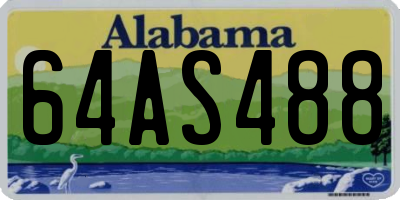 AL license plate 64AS488