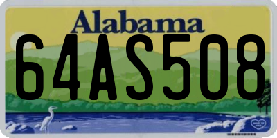 AL license plate 64AS508