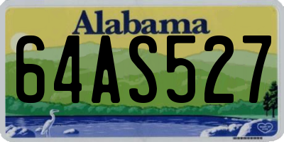 AL license plate 64AS527
