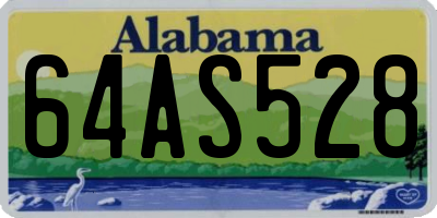 AL license plate 64AS528