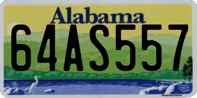 AL license plate 64AS557