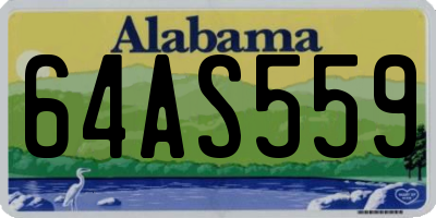 AL license plate 64AS559