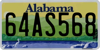 AL license plate 64AS568