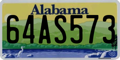 AL license plate 64AS573