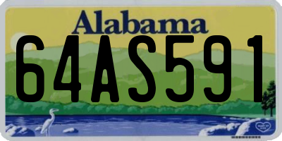 AL license plate 64AS591