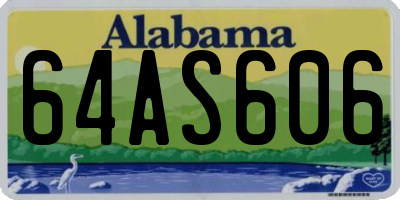 AL license plate 64AS606
