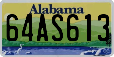 AL license plate 64AS613