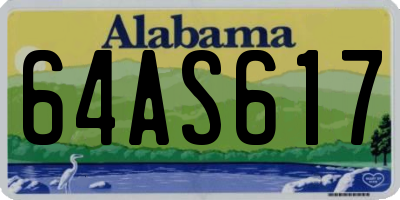 AL license plate 64AS617