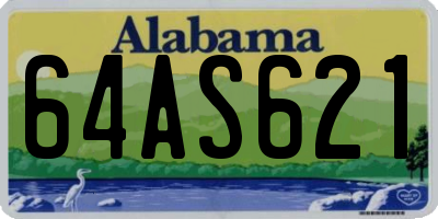 AL license plate 64AS621