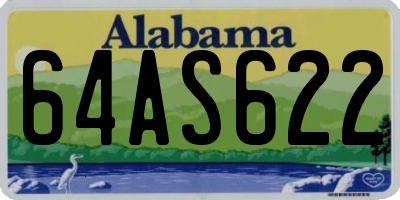 AL license plate 64AS622