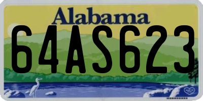 AL license plate 64AS623