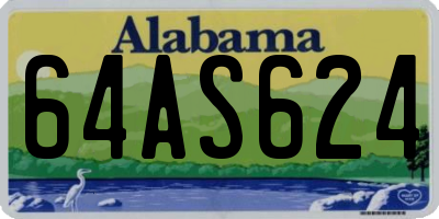 AL license plate 64AS624