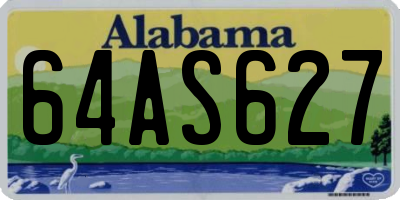 AL license plate 64AS627