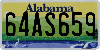 AL license plate 64AS659