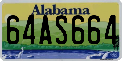 AL license plate 64AS664