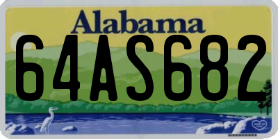 AL license plate 64AS682