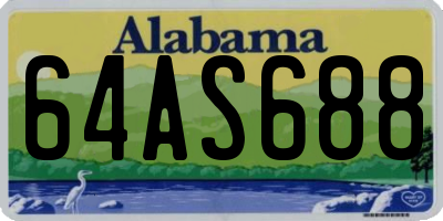 AL license plate 64AS688