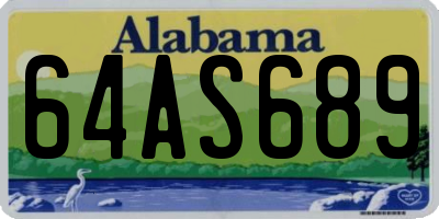 AL license plate 64AS689