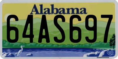 AL license plate 64AS697